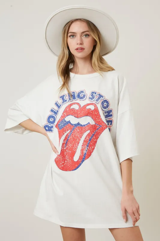 Rolling Stones Graphic Dress sold by Evercado