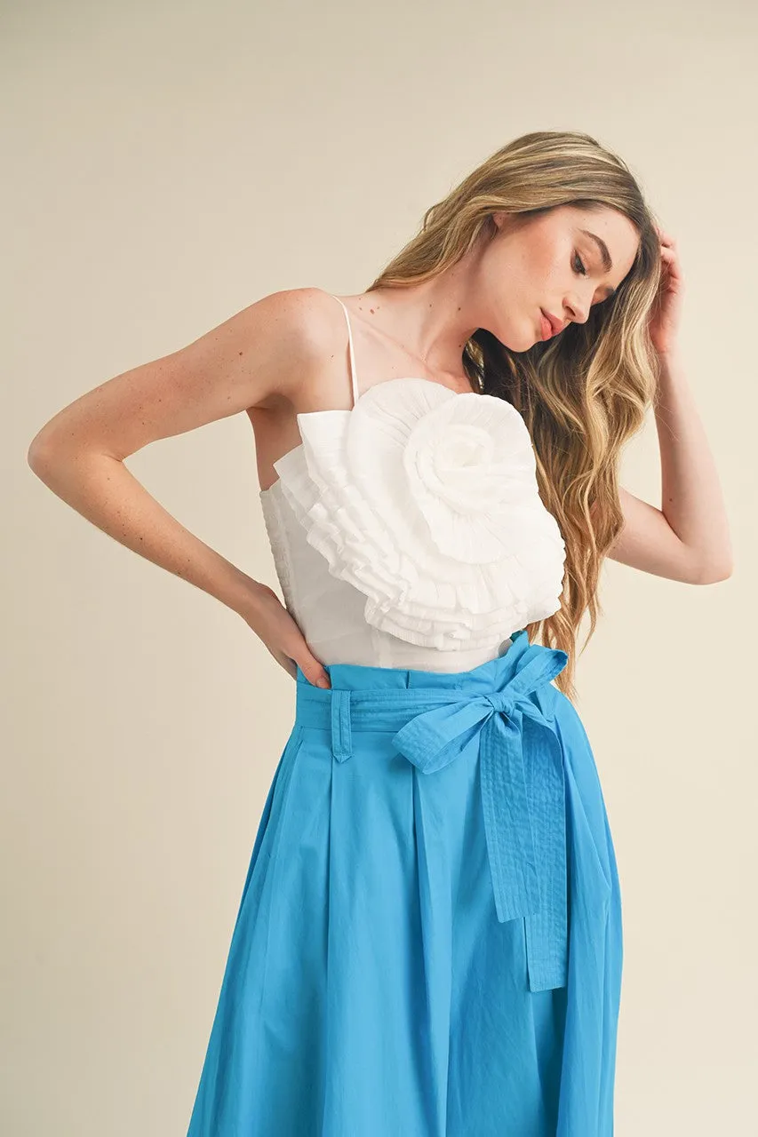 Rosette Satin Crop Top sold by Evercado product image thumbnail 3