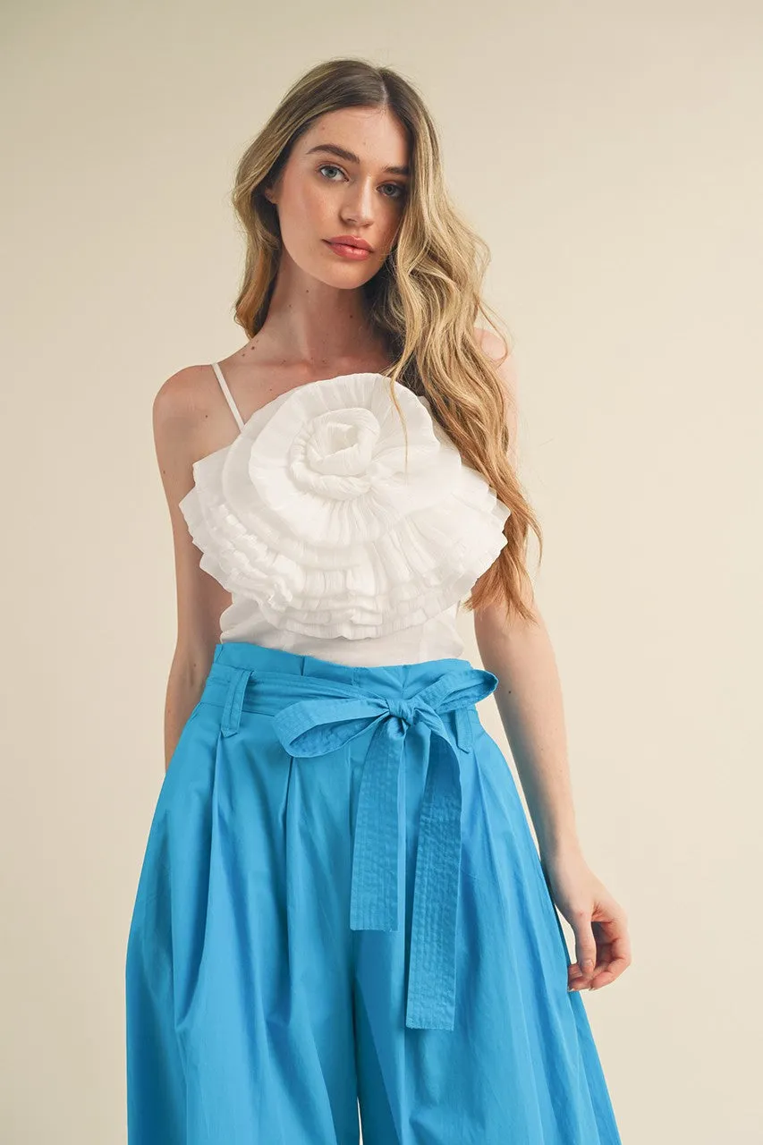 Rosette Satin Crop Top sold by Evercado product image thumbnail 2