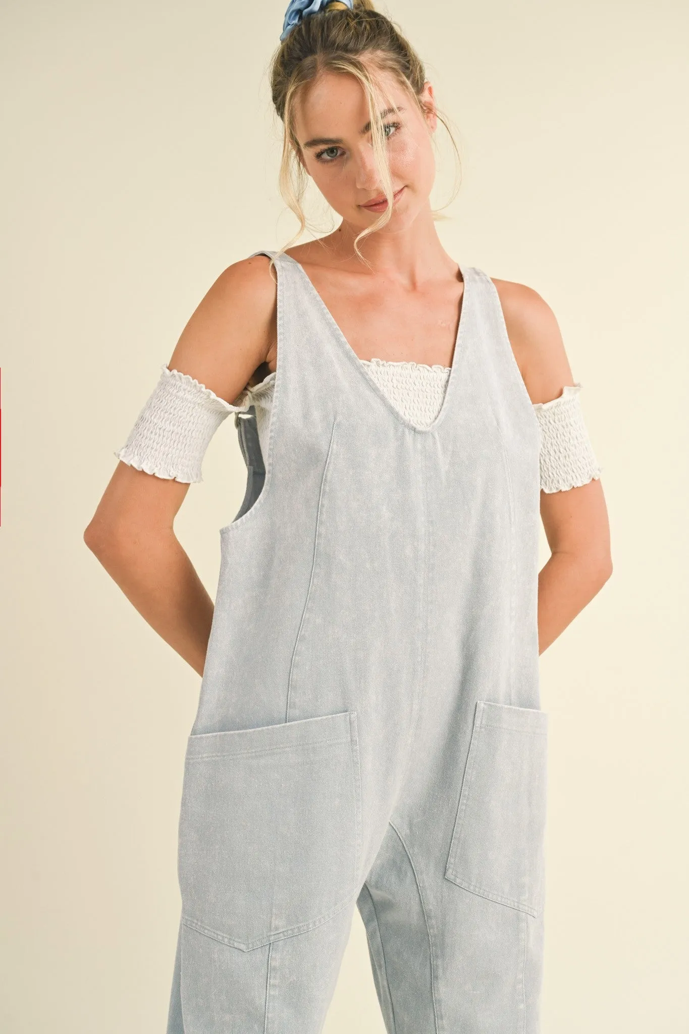 Mineral Wash High Roller Jumpsuit sold by Evercado product image thumbnail 4