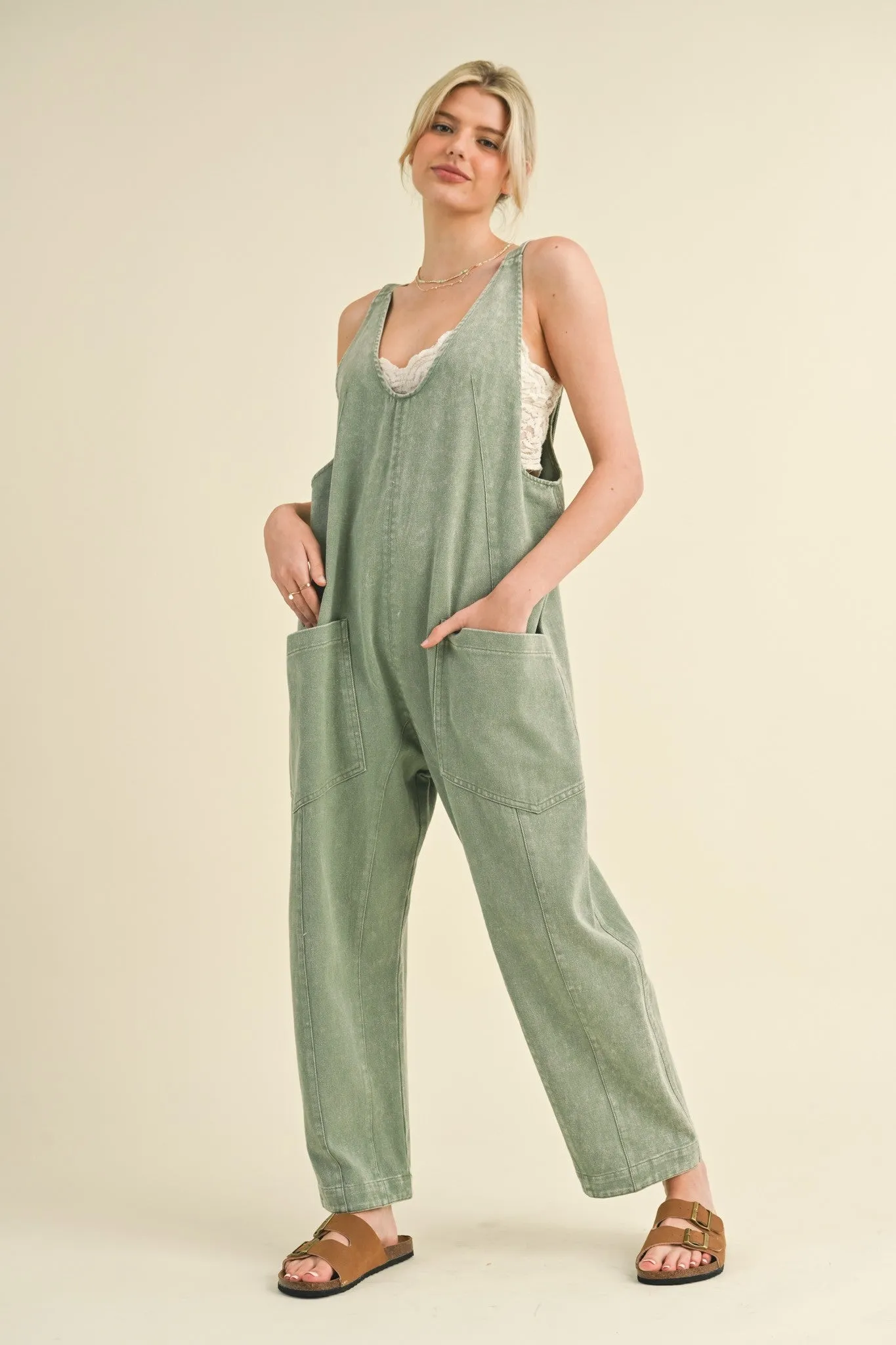 Mineral Wash High Roller Jumpsuit sold by Evercado product image thumbnail 5