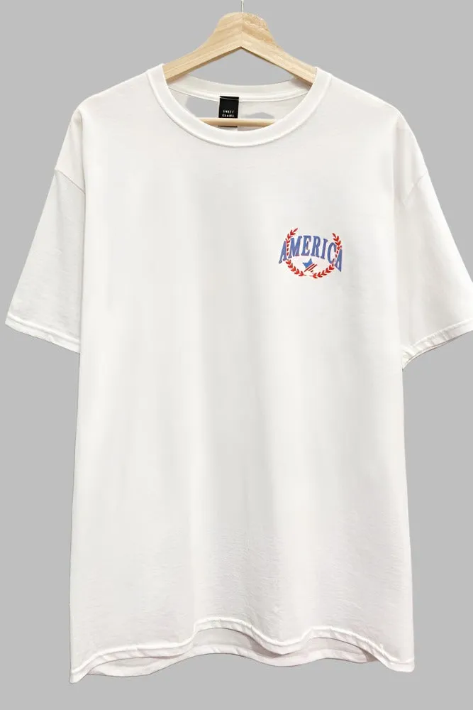 America Graphic Oversized T Shirt sold by Evercado product image thumbnail 2