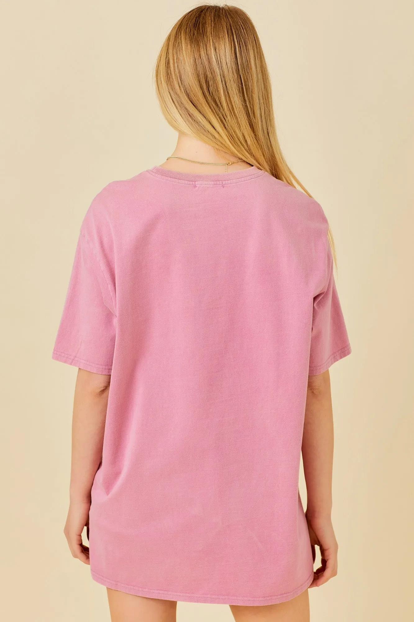 Beach Club Miami Oversized Graphic T-shirt Dress sold by Evercado product image thumbnail 4