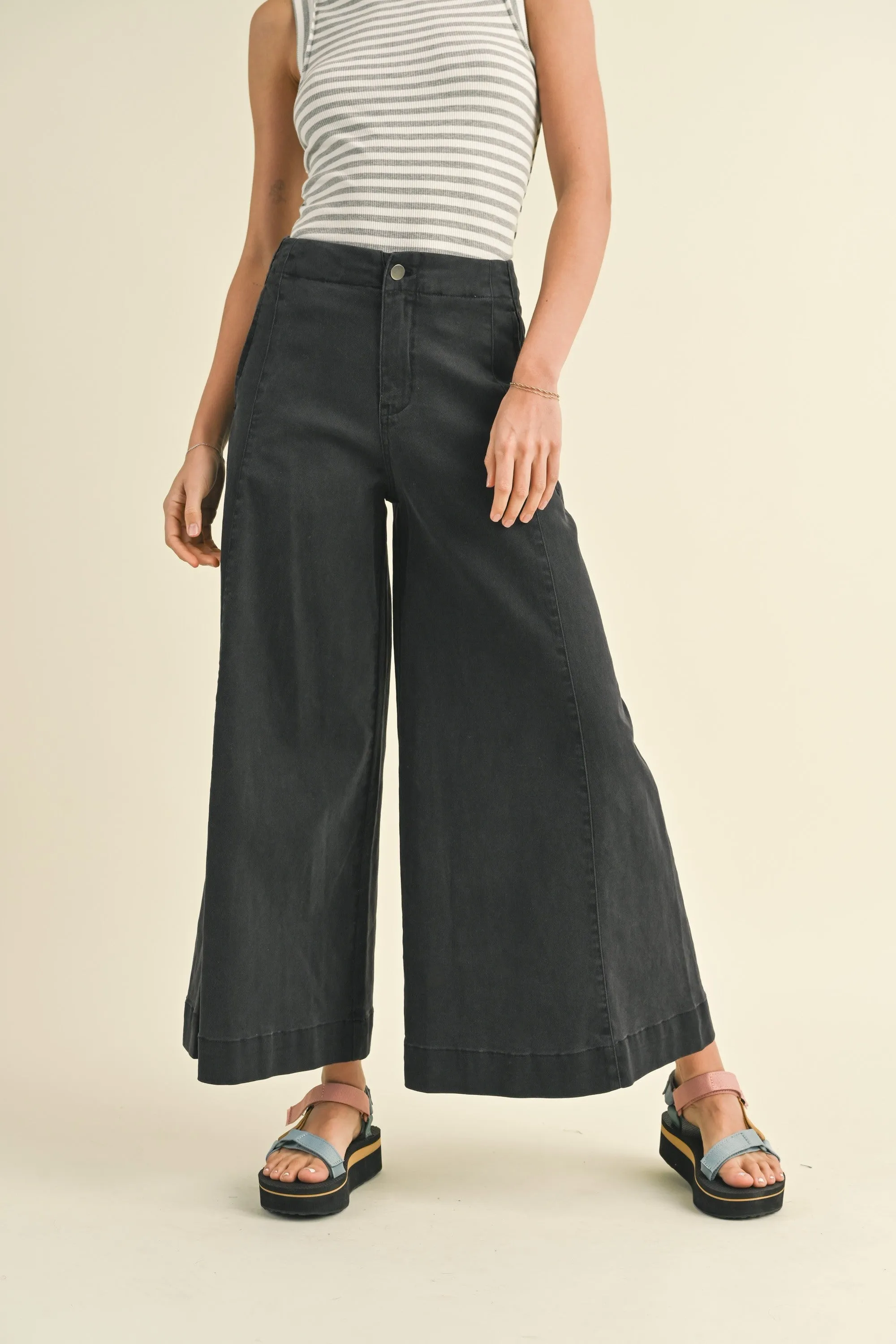 Stretched Wide Leg Premium Pants sold by Evercado