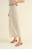 Linen Front Slit Maxi Skirt sold by Evercado