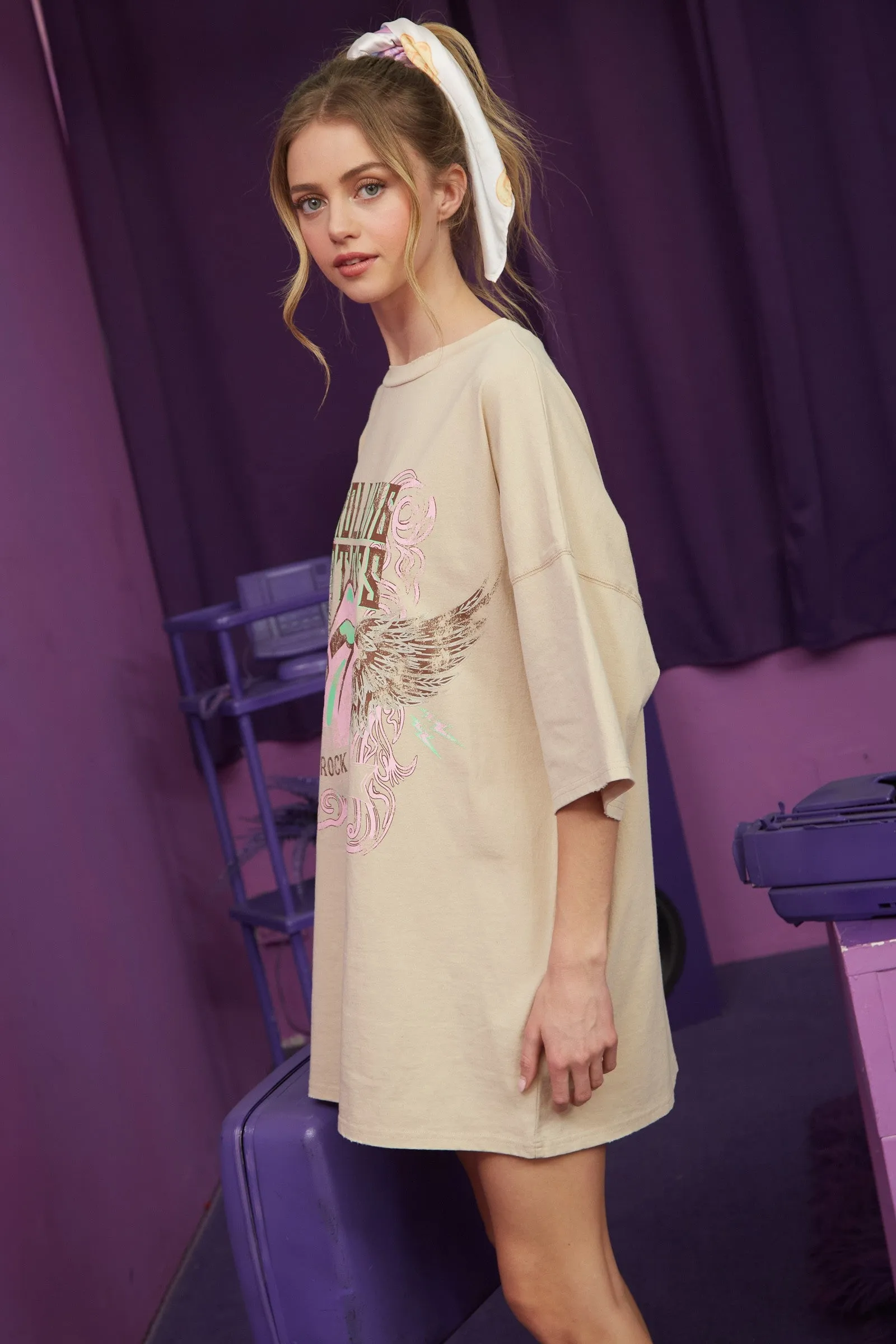 Rolling Stones Washed Graphic Dress sold by Evercado product image thumbnail 5