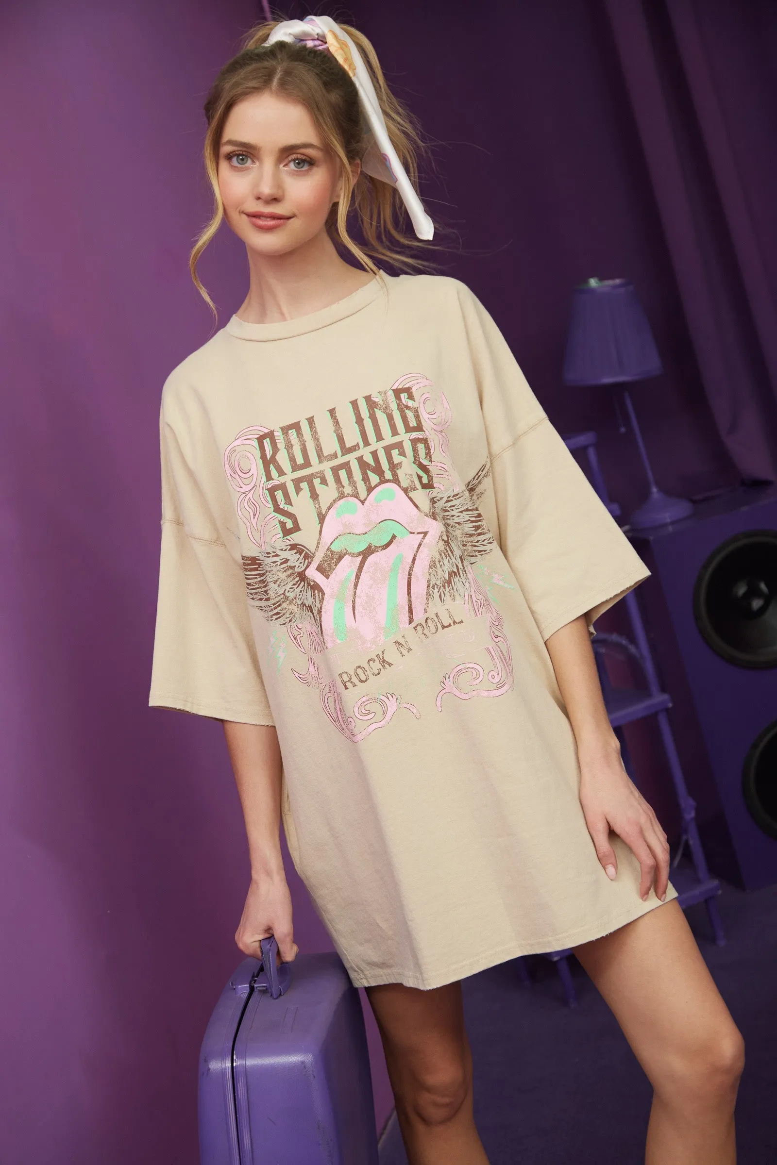 Rolling Stones Washed Graphic Dress sold by Evercado product image thumbnail 4