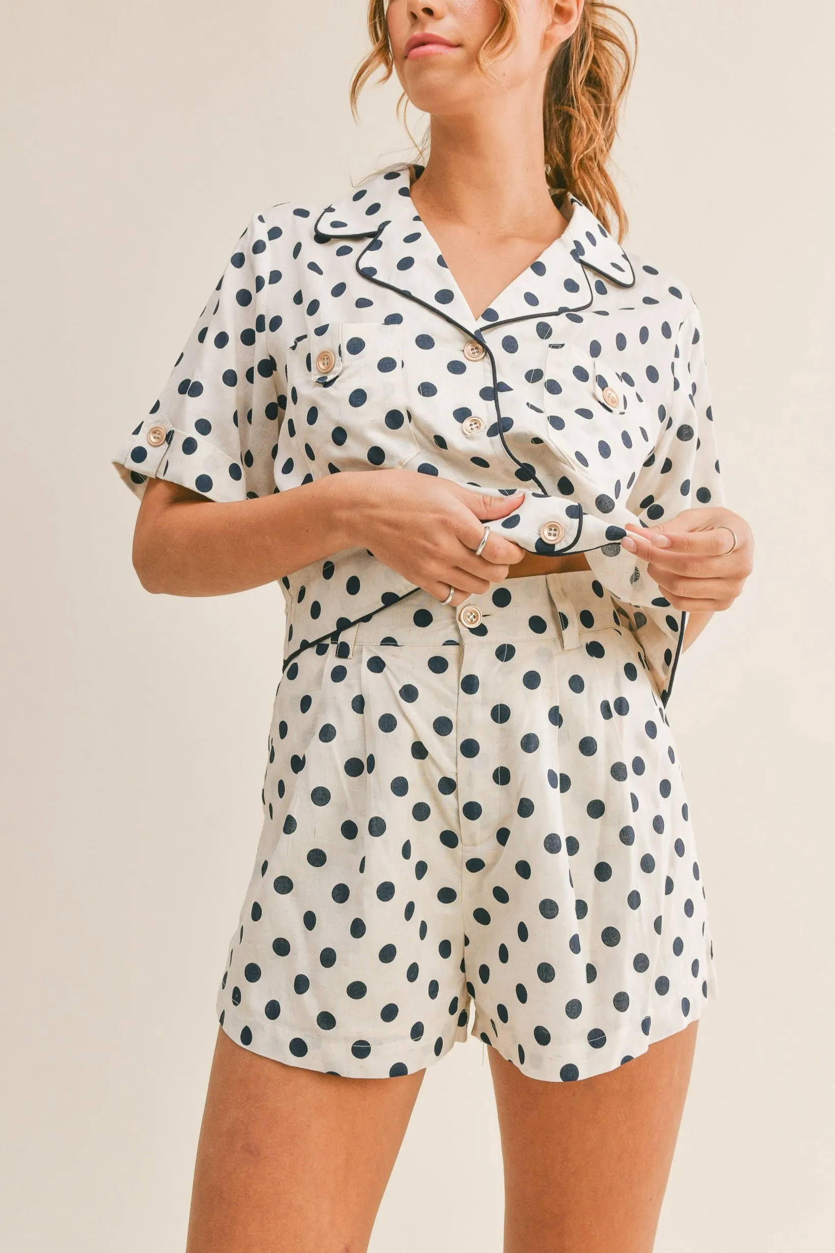 Polka Dot Top & Short Set sold by Evercado product image thumbnail 2