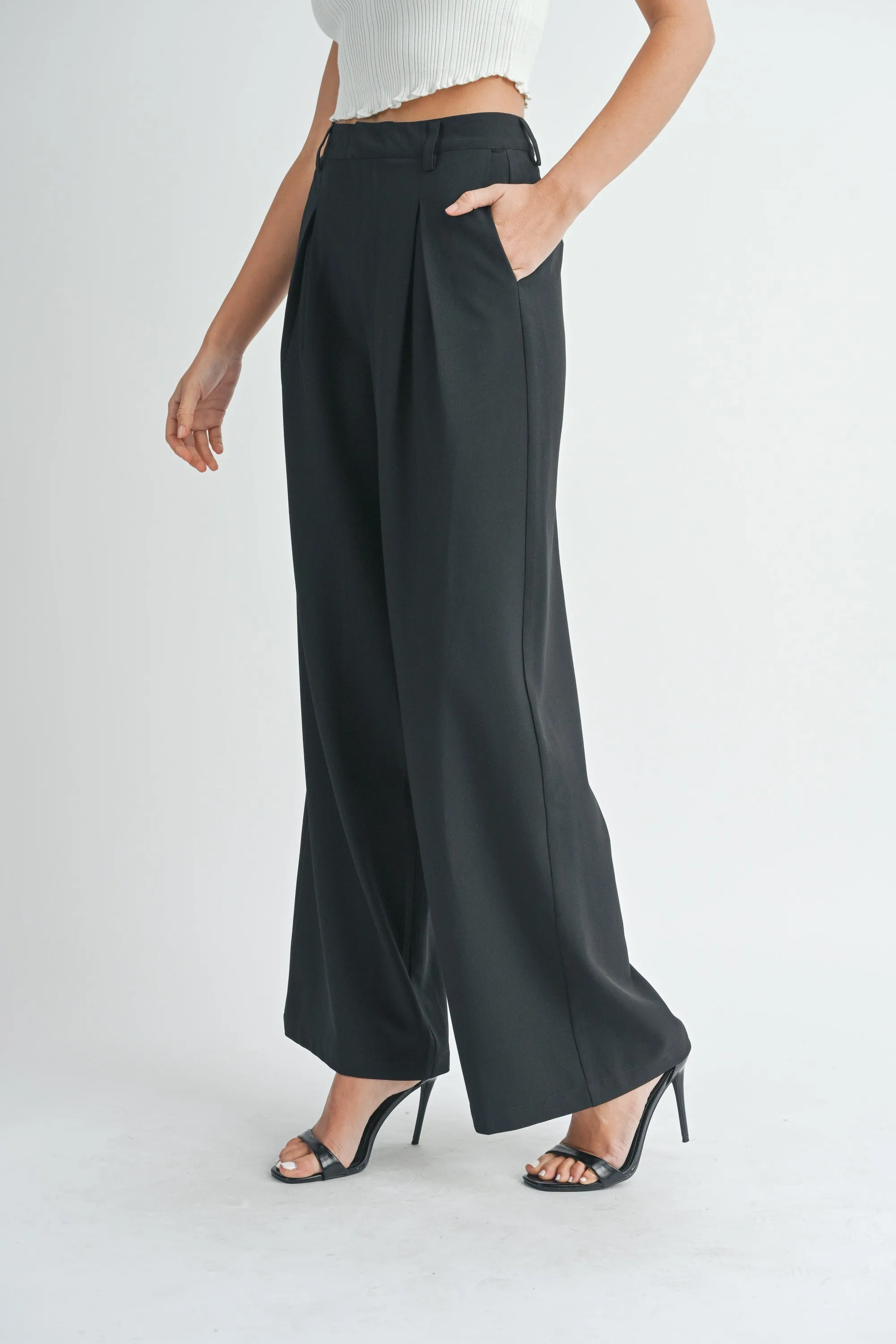Wide Leg Trouser Pants sold by Evercado product image thumbnail 2