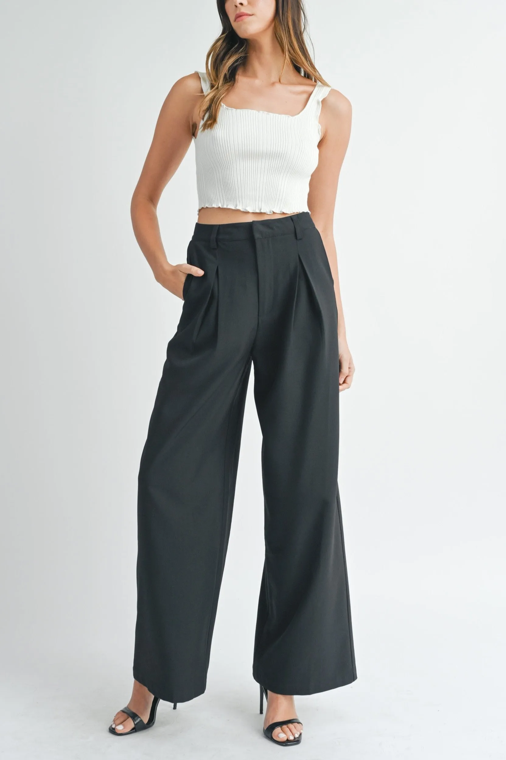 Wide Leg Trouser Pants sold by Evercado product image thumbnail 4