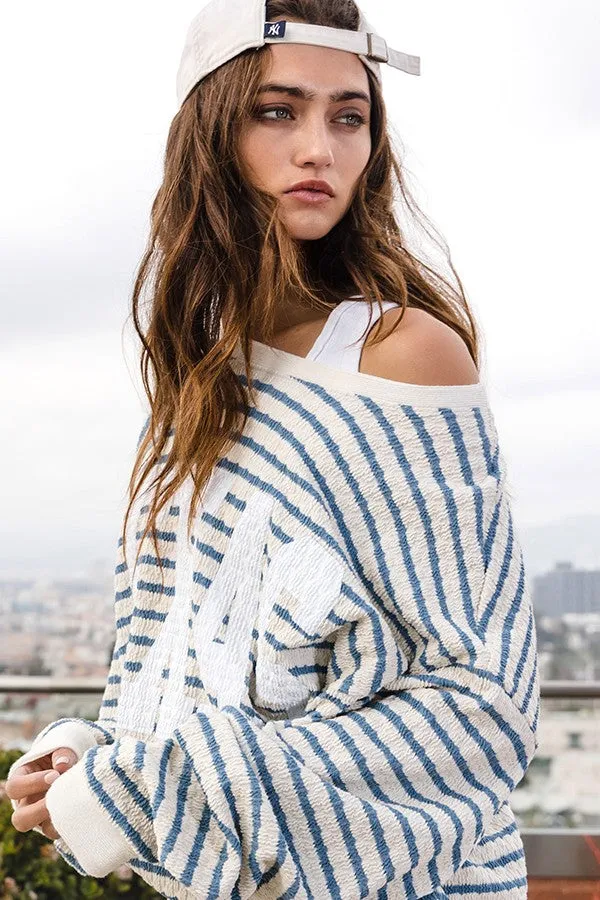 Texas Graphic Stripe Sweatshirt sold by Evercado product image thumbnail 5