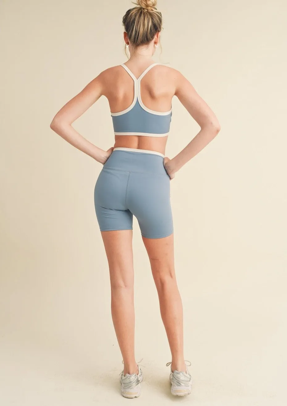 Color Contrast Tank and Shorts Set sold by Evercado product image thumbnail 3