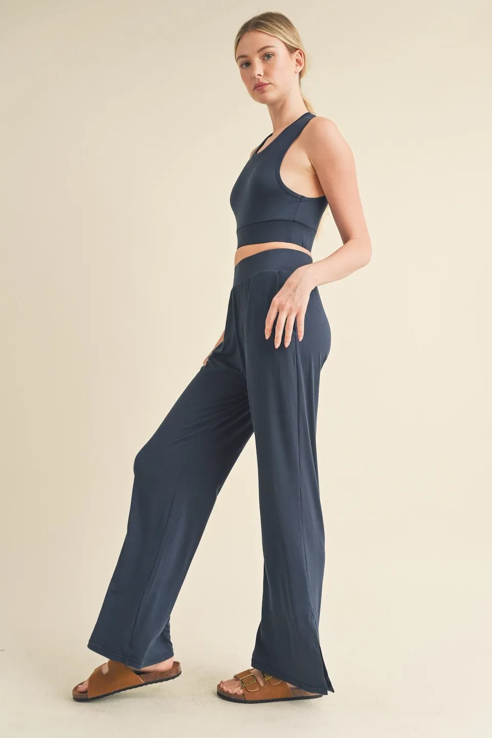 Lounge Tank Top & Wide Leg Set sold by Evercado product image thumbnail 4