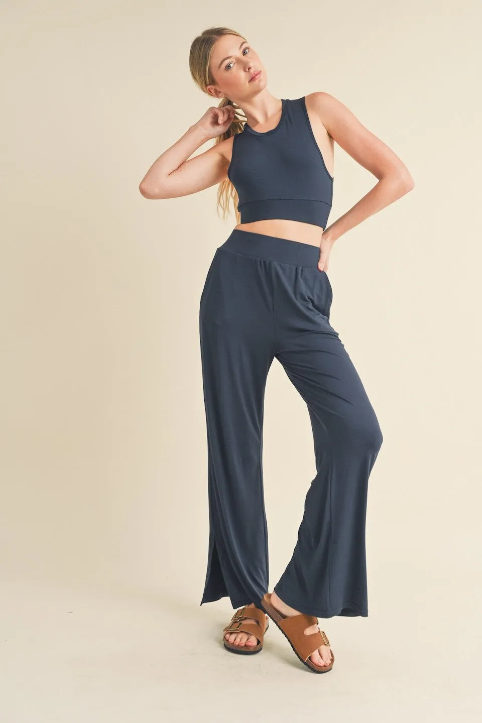 Lounge Tank Top & Wide Leg Set sold by Evercado