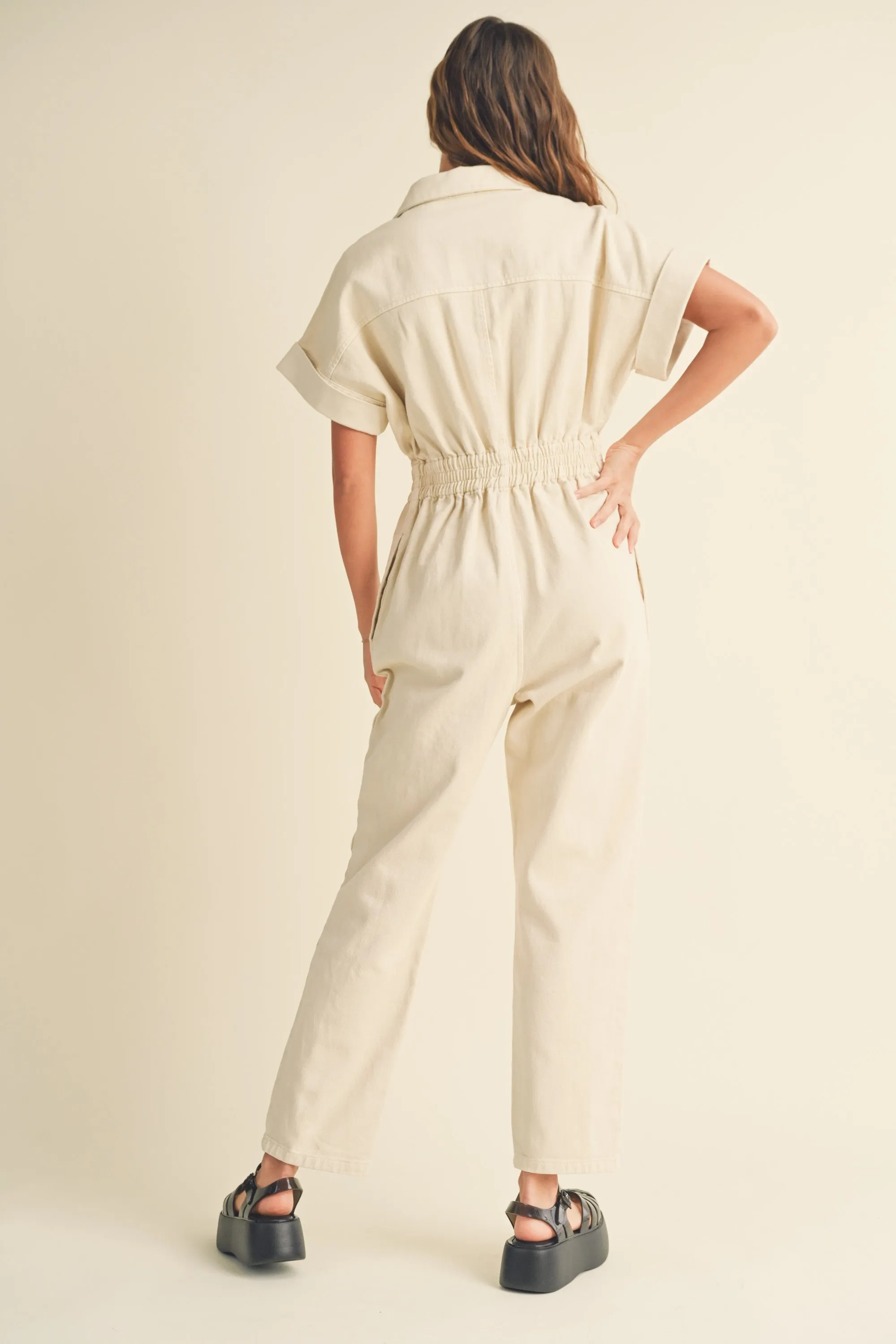 Cotton Denim Comfy Jumpsuit sold by Evercado product image thumbnail 3