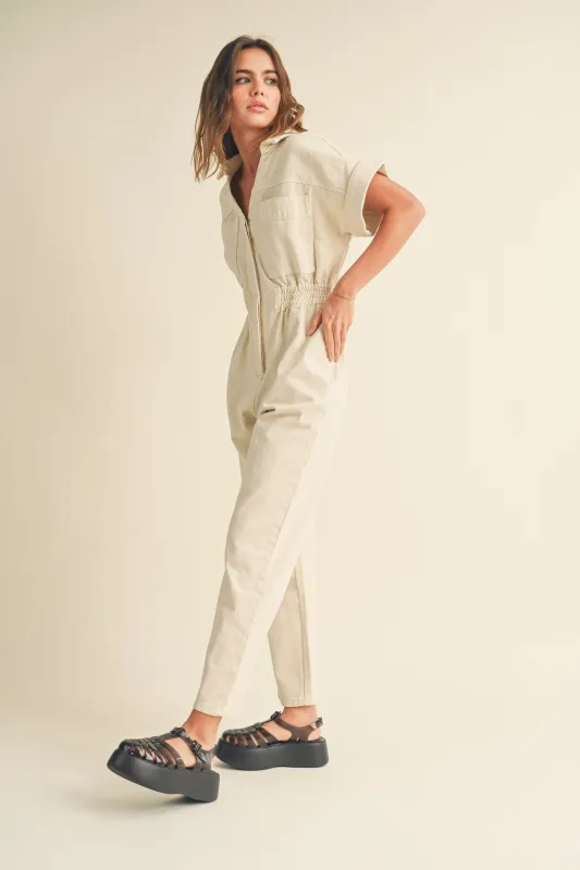 Cotton Denim Comfy Jumpsuit sold by Evercado