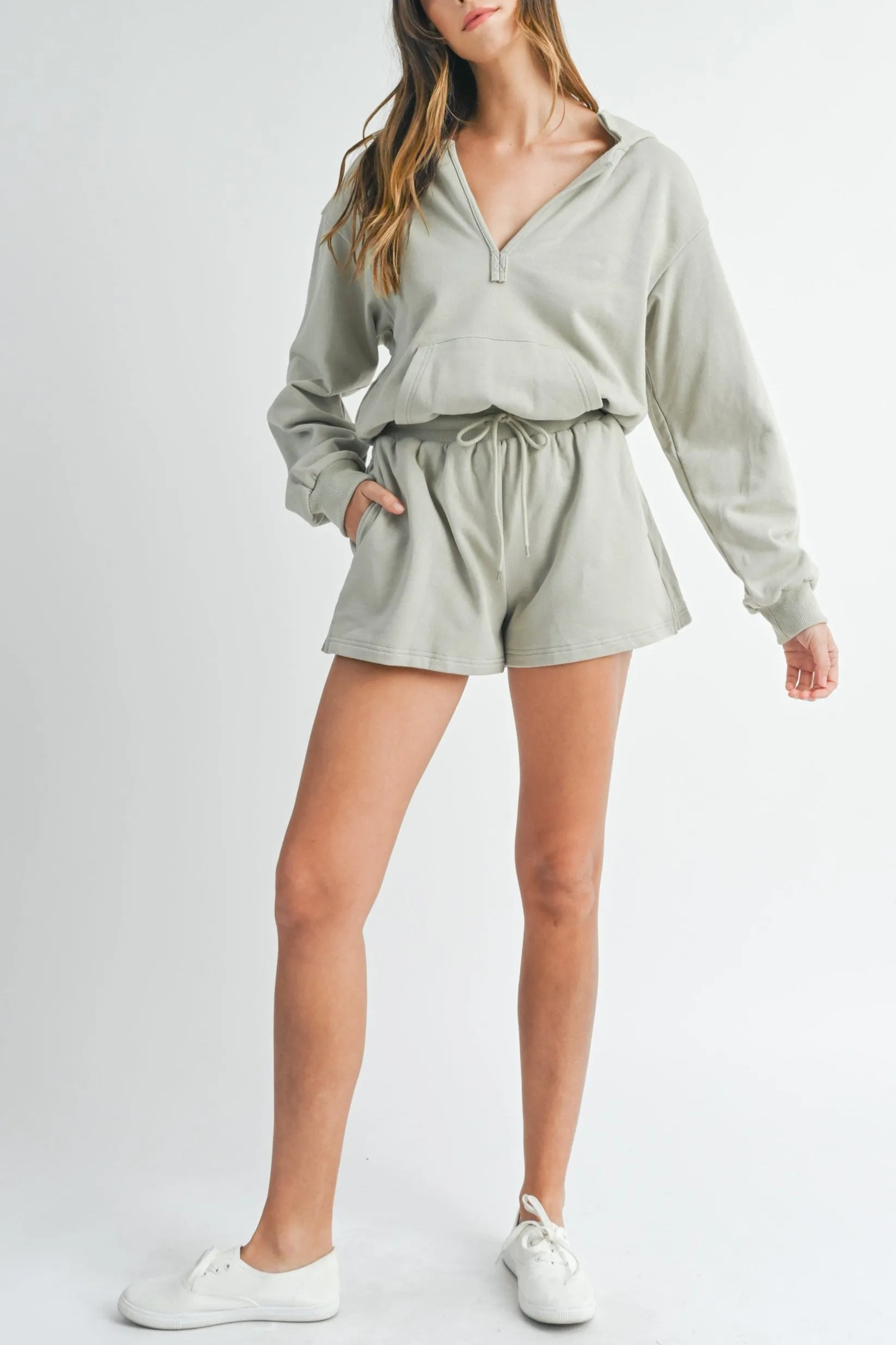Cotton Hooded Romper sold by Evercado product image thumbnail 4