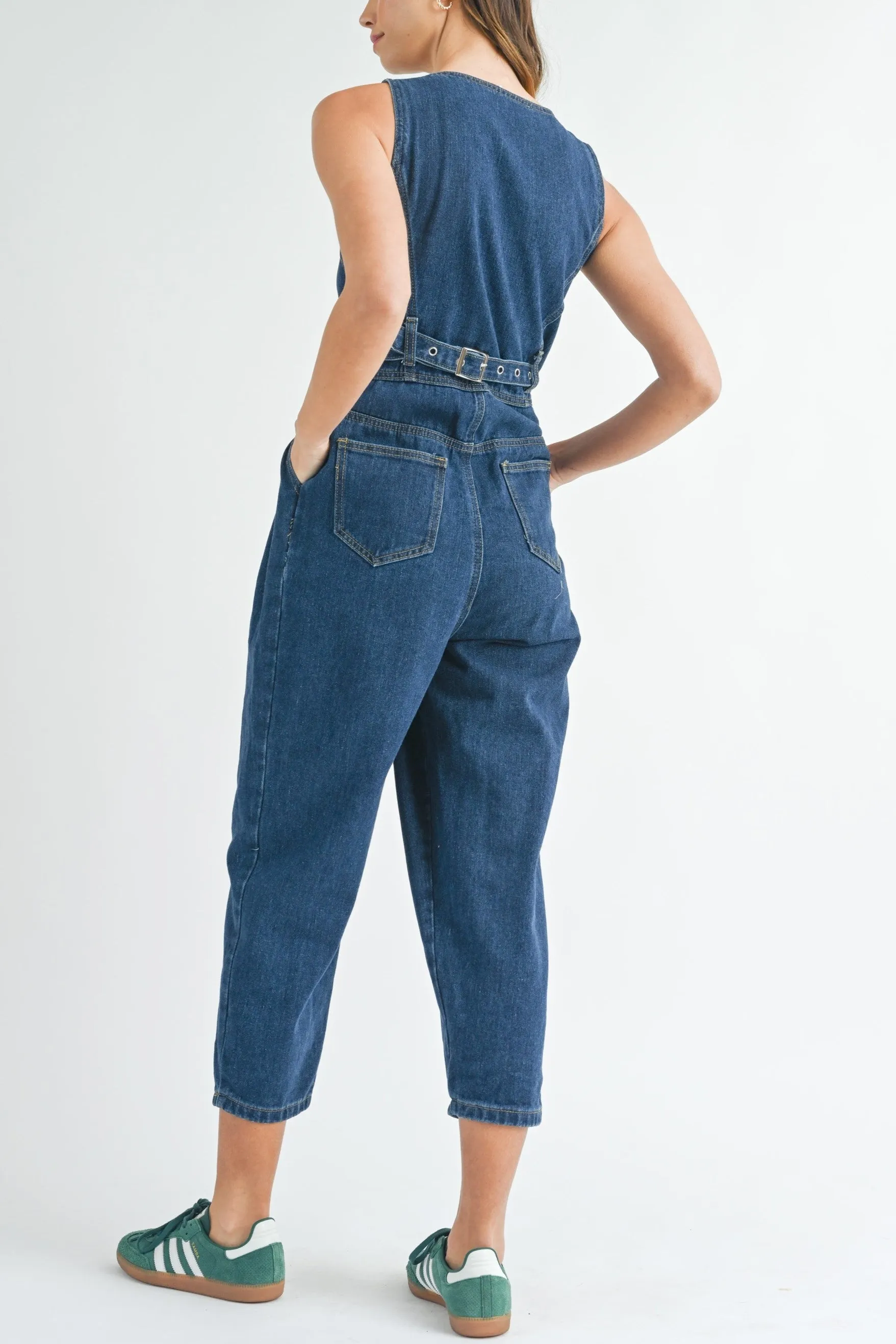 Denim Vest Jumpsuit sold by Evercado product image thumbnail 5
