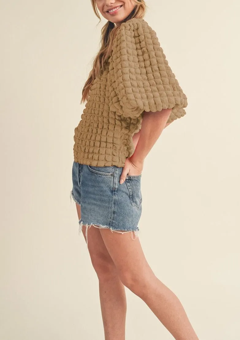 Bubble Sleeve Top sold by Evercado product image thumbnail 3