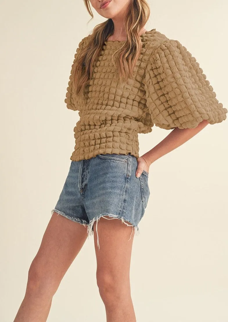 Bubble Sleeve Top sold by Evercado product image thumbnail 5