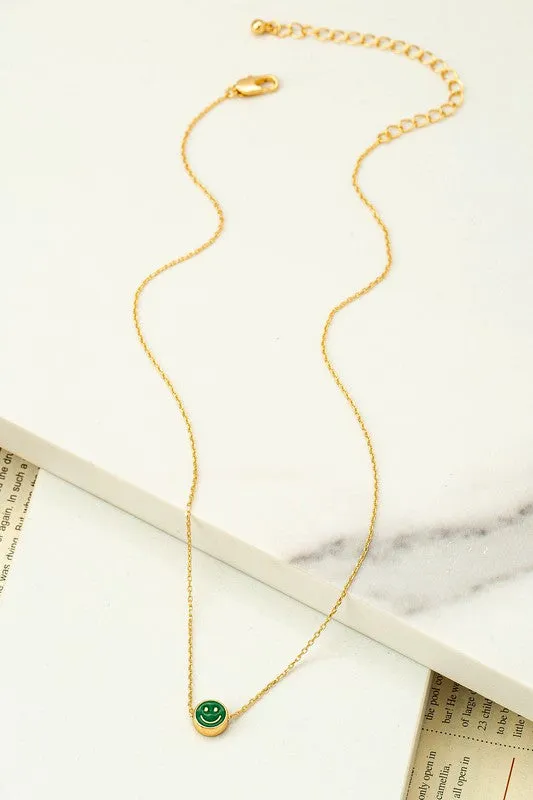 Mini Smiley Face Necklace sold by Evercado product image thumbnail 3