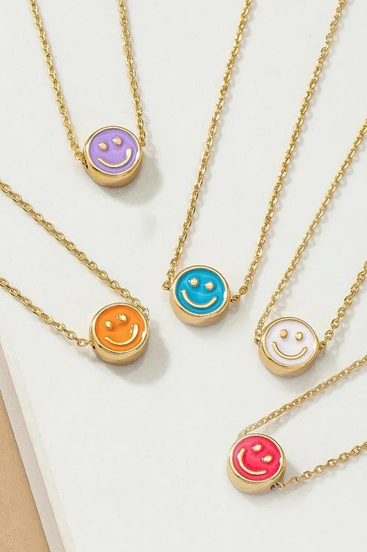 Mini Smiley Face Necklace sold by Evercado