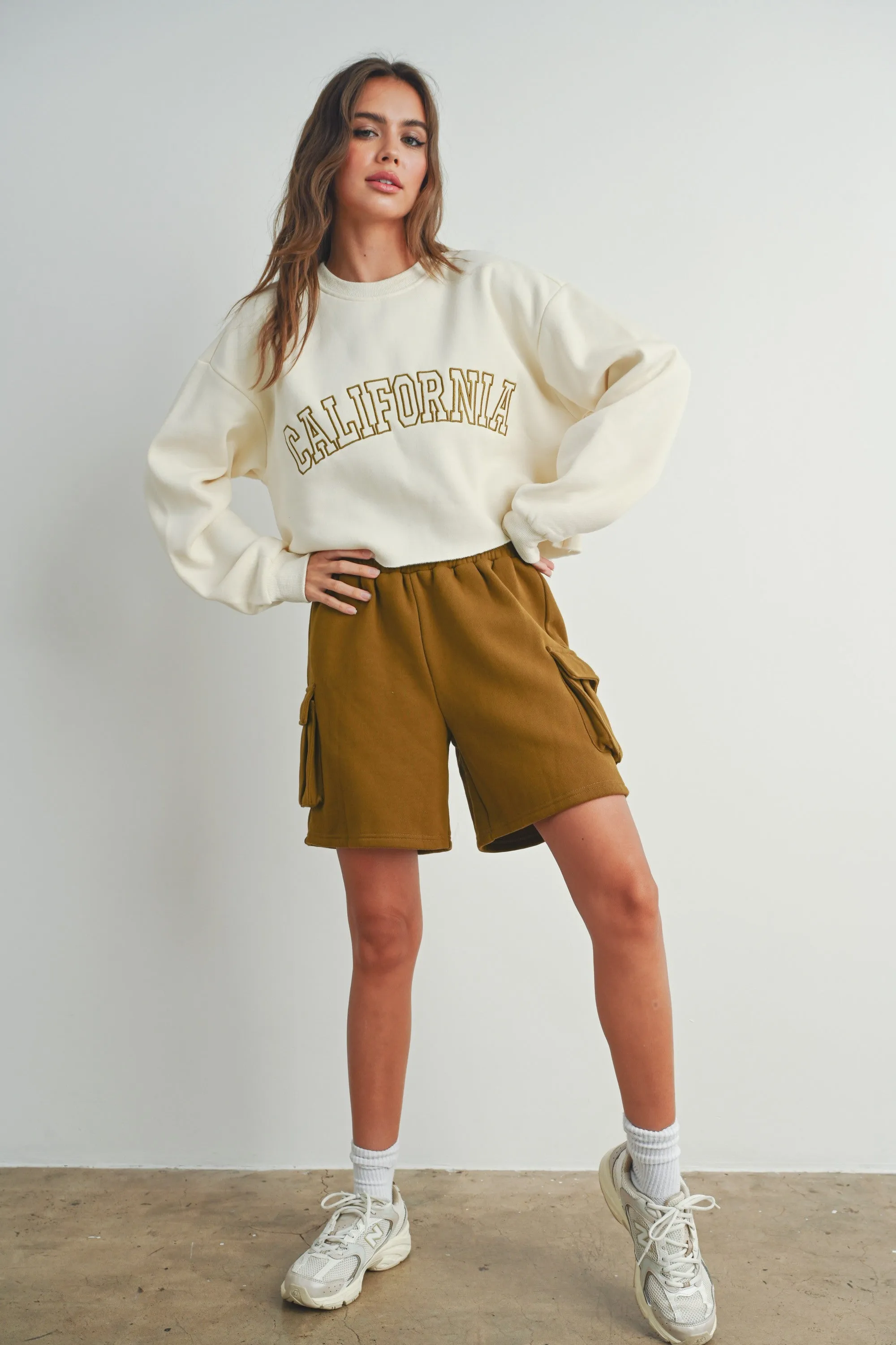 Fleece Cropped Sweatshirt sold by Evercado product image thumbnail 3