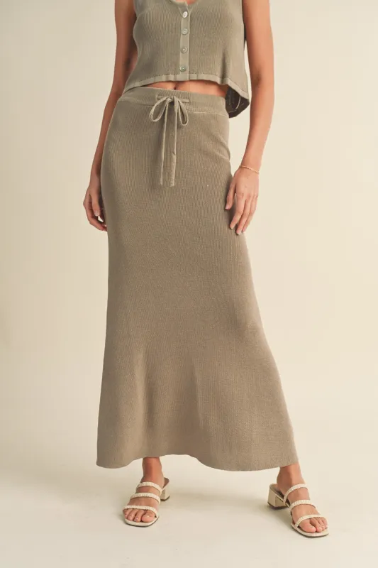 Knit Maxi Skirt sold by Evercado