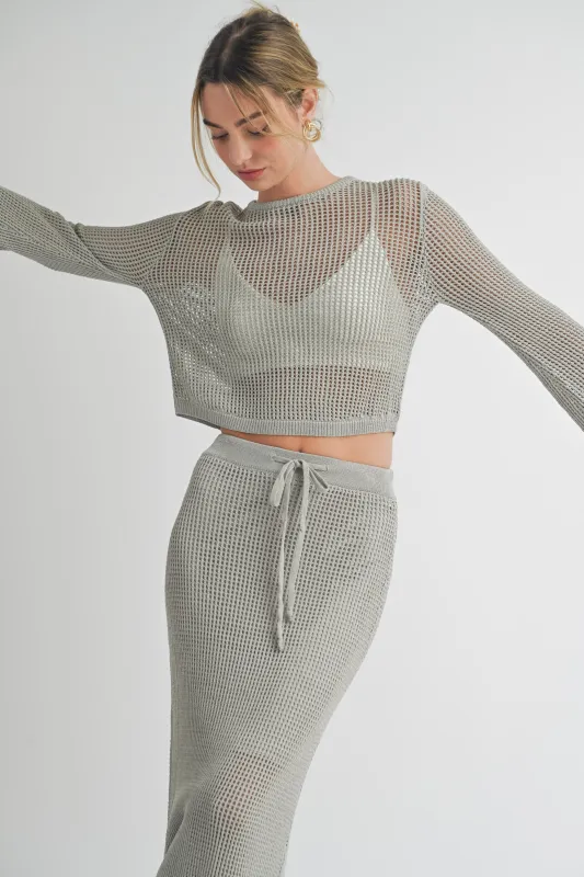 Crochet Knitted Crop Top sold by Evercado