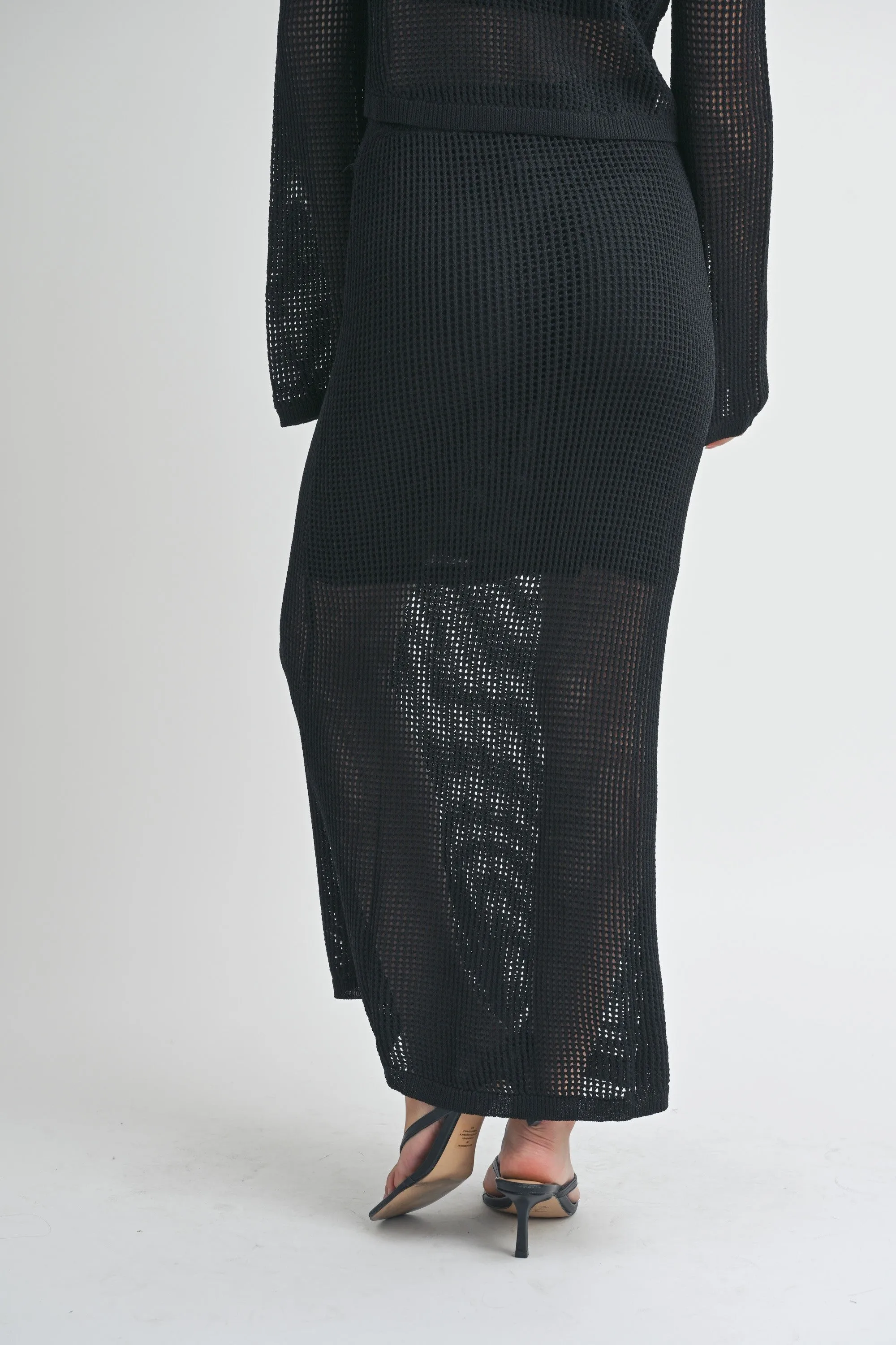 Crochet Knitted Maxi Skirt sold by Evercado product image thumbnail 5