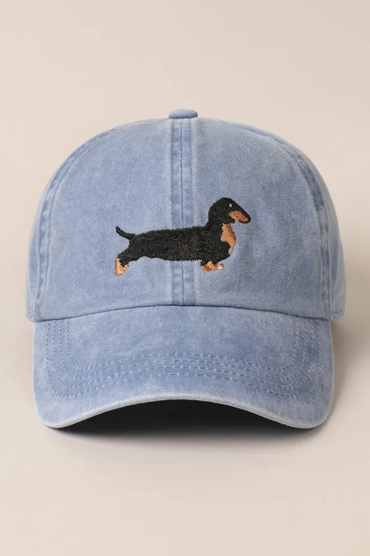 Dachshund Embroidered Baseball Cap sold by Evercado
