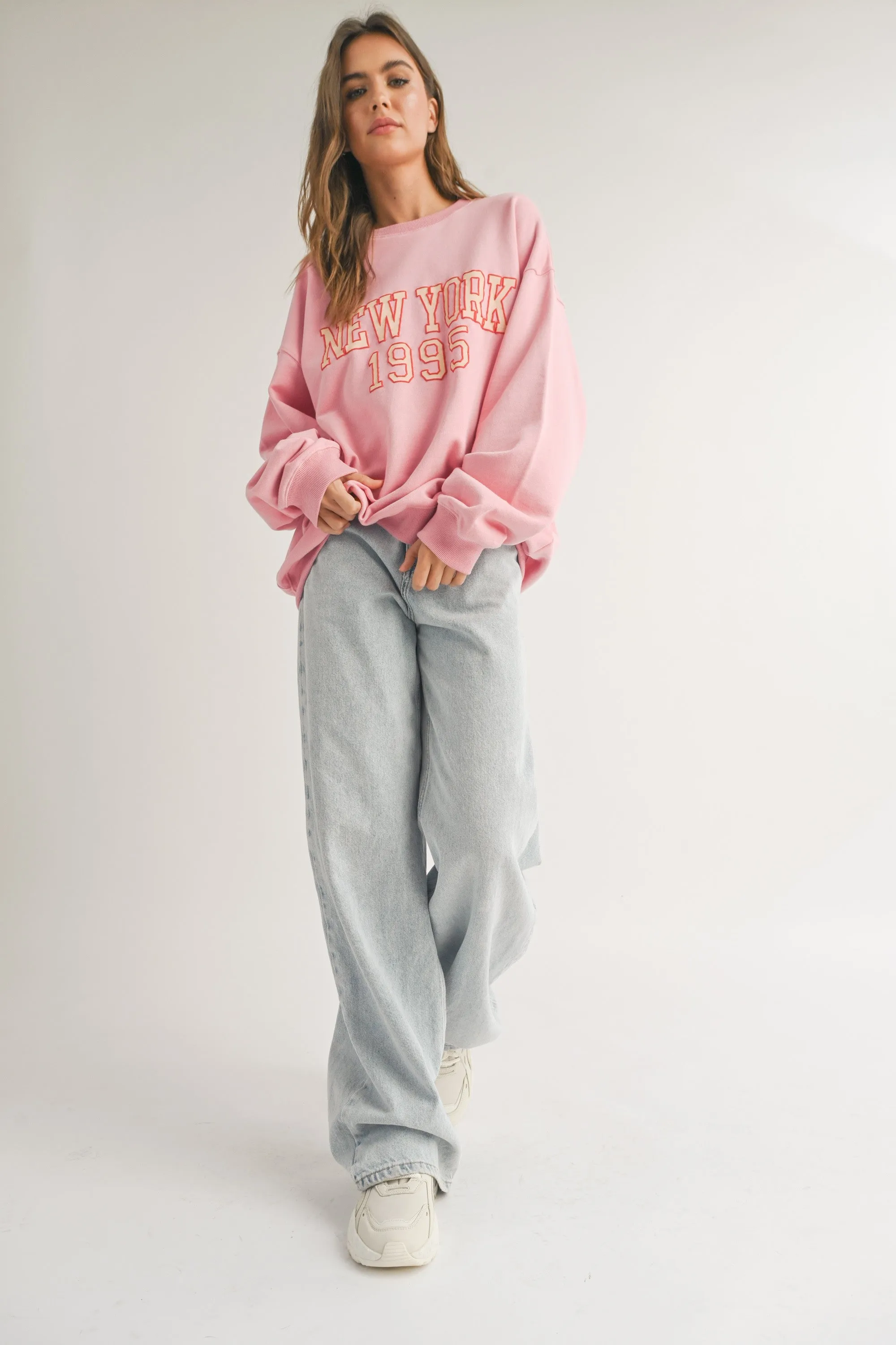New York Pink Sweatshirt sold by Evercado product image thumbnail 4