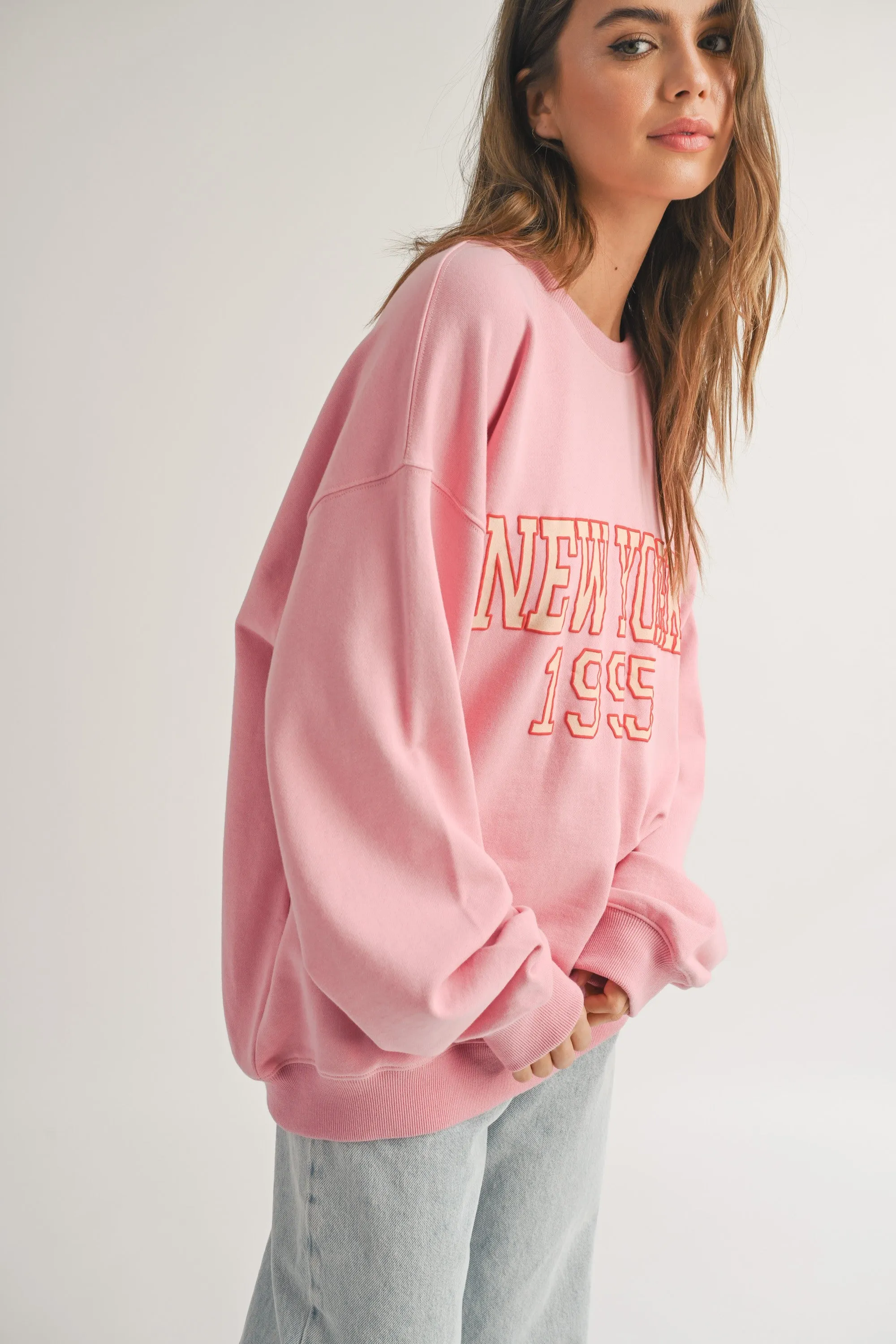 New York Pink Sweatshirt sold by Evercado product image thumbnail 2