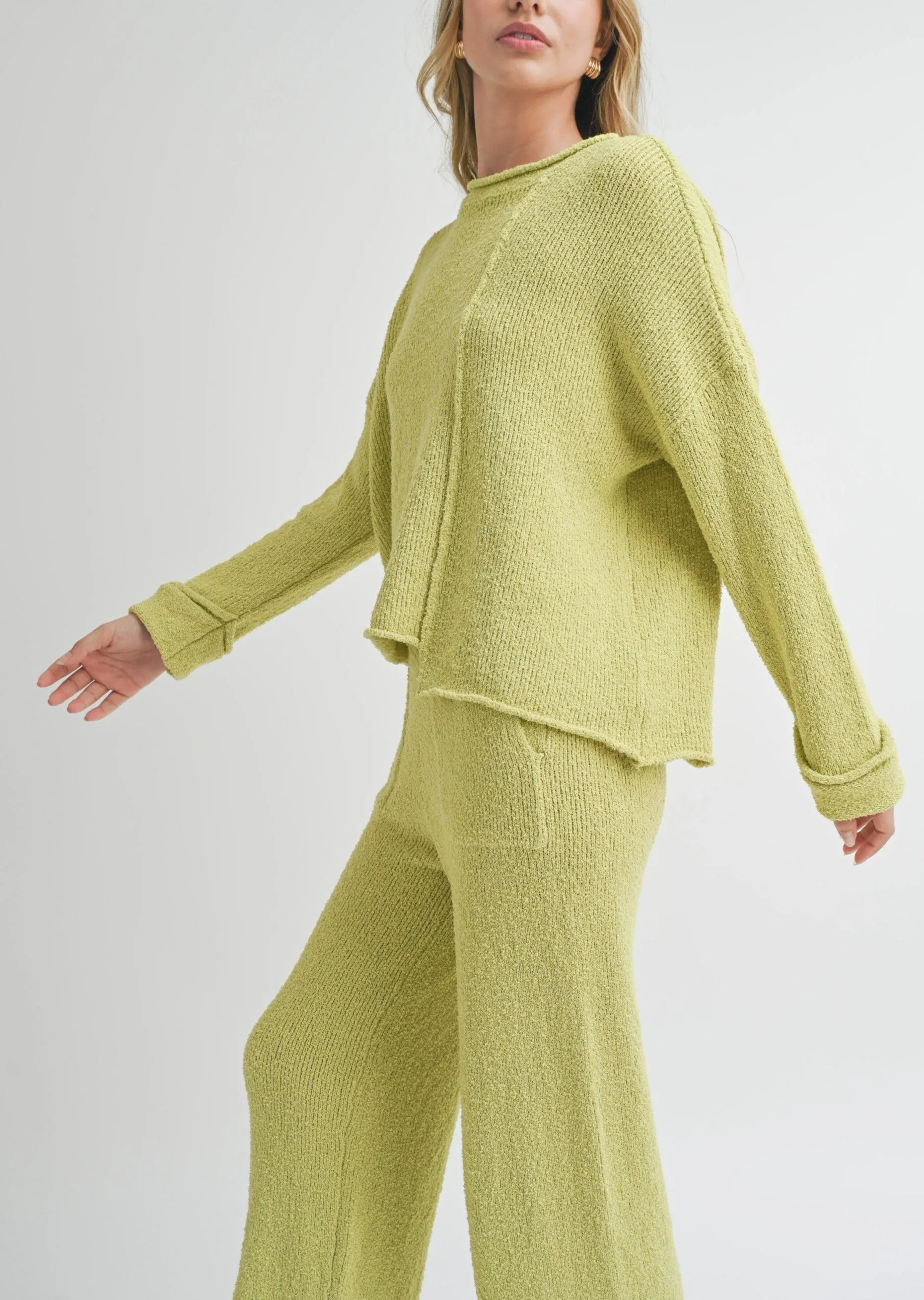 Asymmetric Cut Sweater Top sold by Evercado product image thumbnail 4