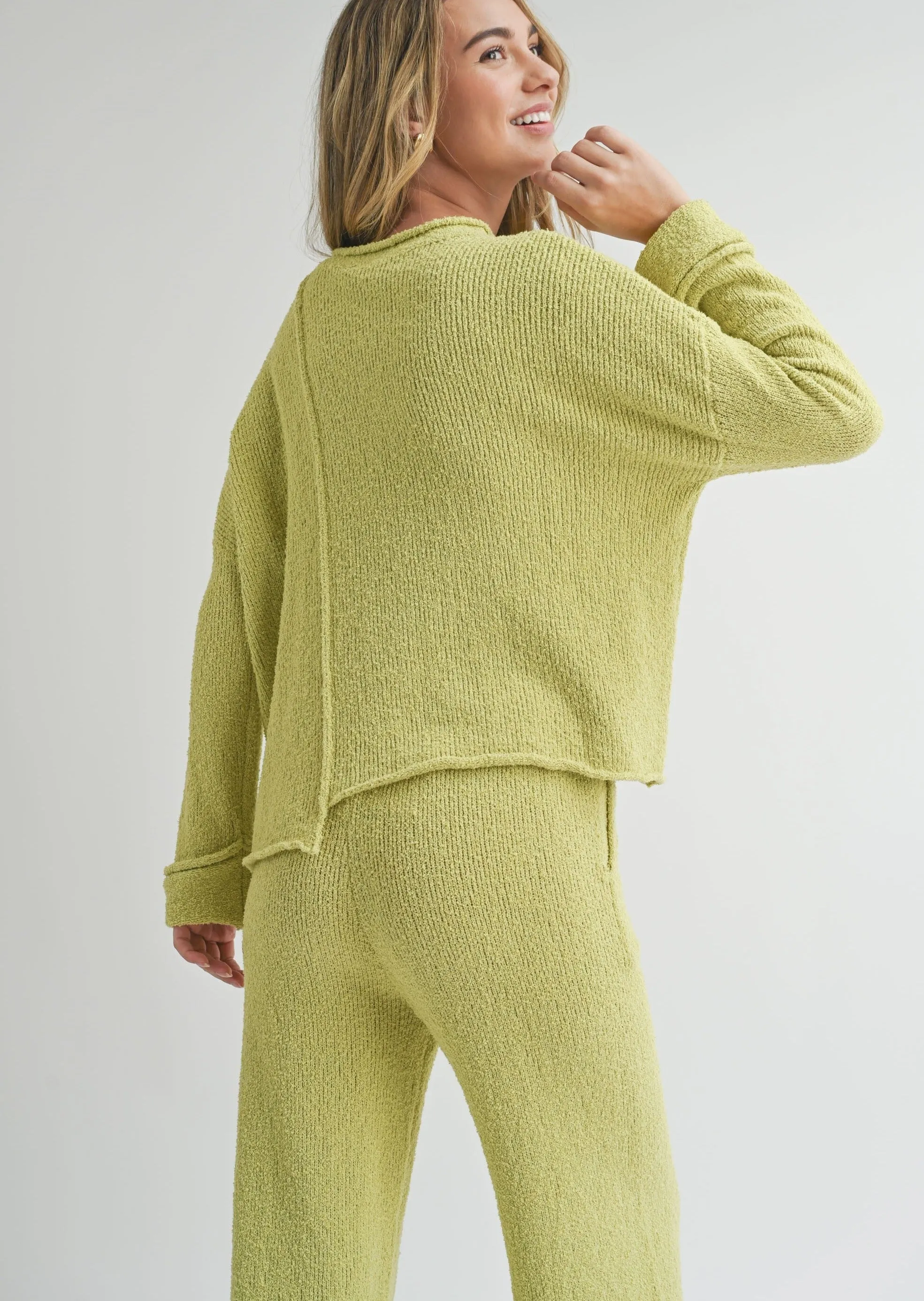 Asymmetric Cut Sweater Top sold by Evercado product image thumbnail 3