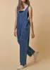 Denim High Roller Jumpsuit sold by Evercado