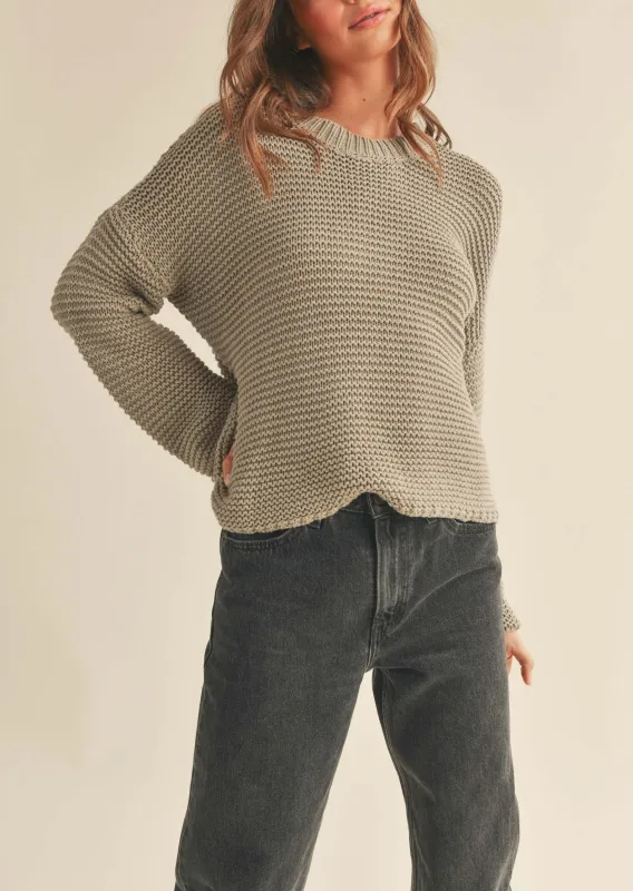 Knitted Round Neck Sweater sold by Evercado