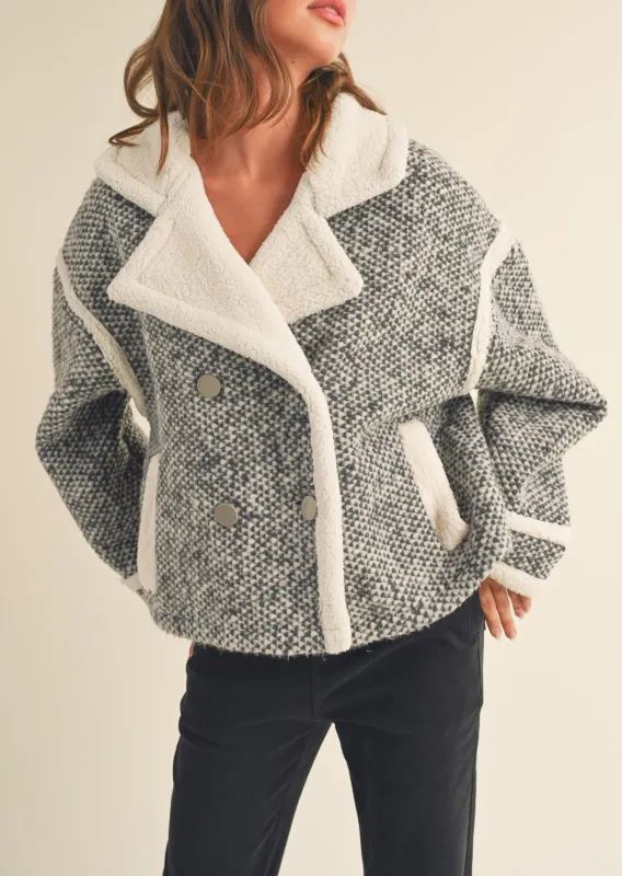 Retro Collar Sherpa Jacket sold by Evercado