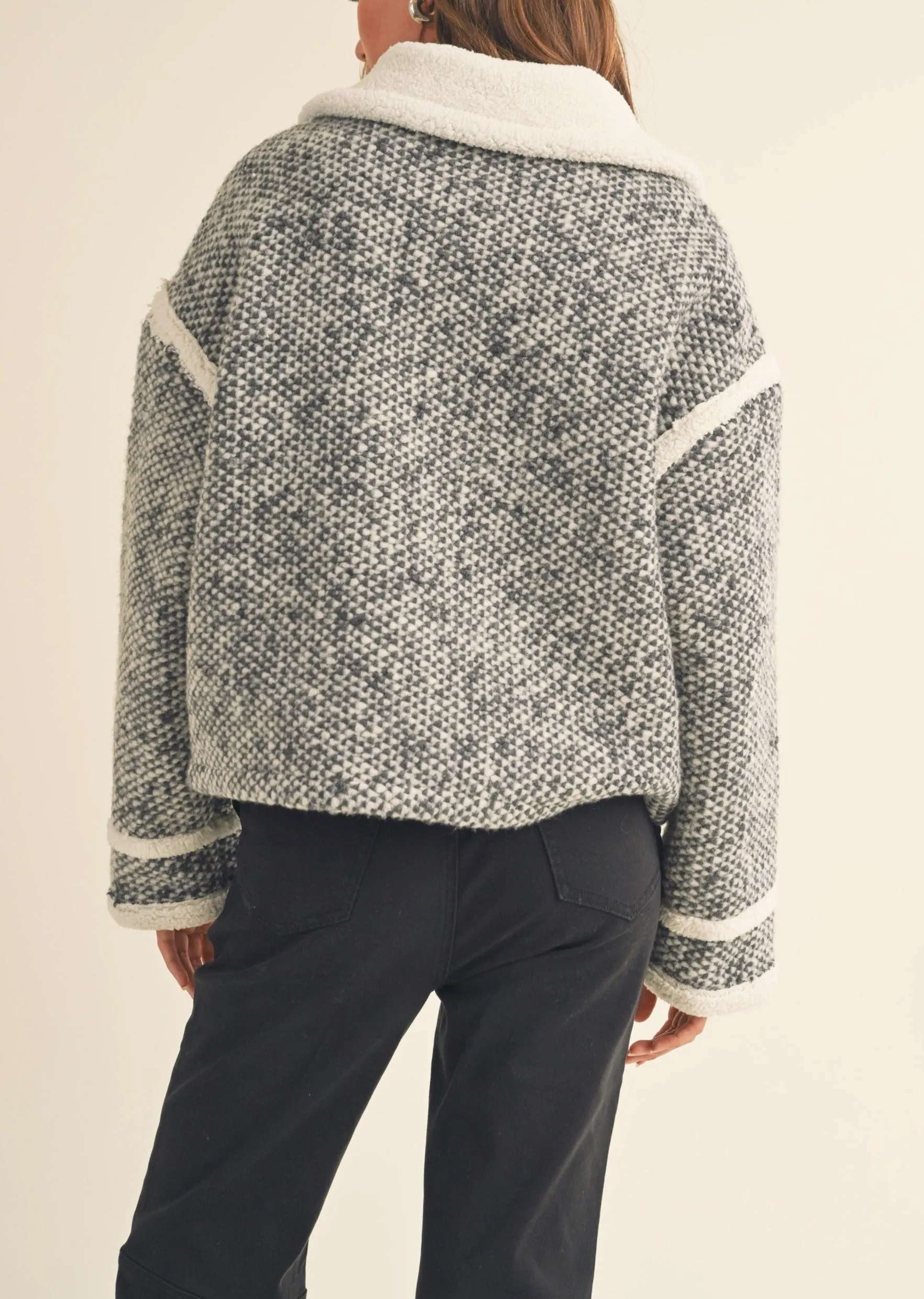 Retro Collar Sherpa Jacket sold by Evercado product image thumbnail 4