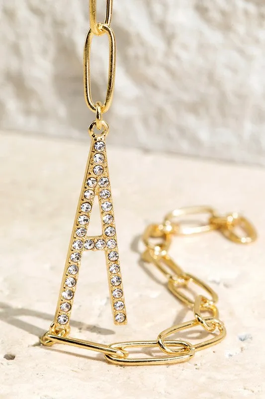 Crystal Initial Letter Bracelet sold by Evercado product image thumbnail 5