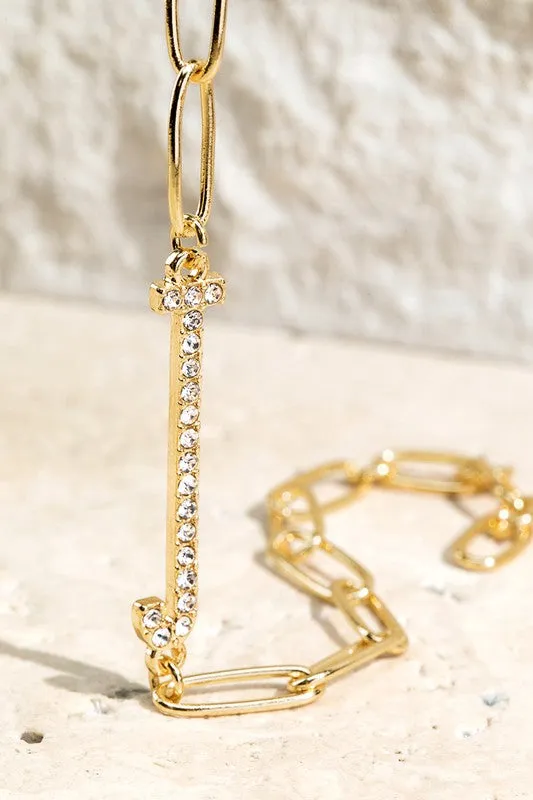 Crystal Initial Letter Bracelet sold by Evercado product image thumbnail 3