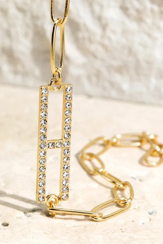 Crystal Initial Letter Bracelet sold by Evercado product image thumbnail 2