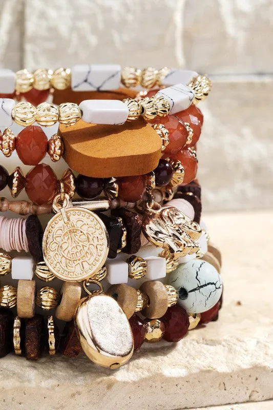 Layered Natural Stone Bracelet sold by Evercado product image thumbnail 3