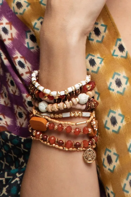 Layered Natural Stone Bracelet sold by Evercado
