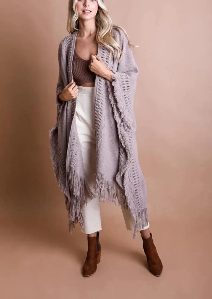 Bohemian Flowy Ruana sold by Evercado product image thumbnail 4