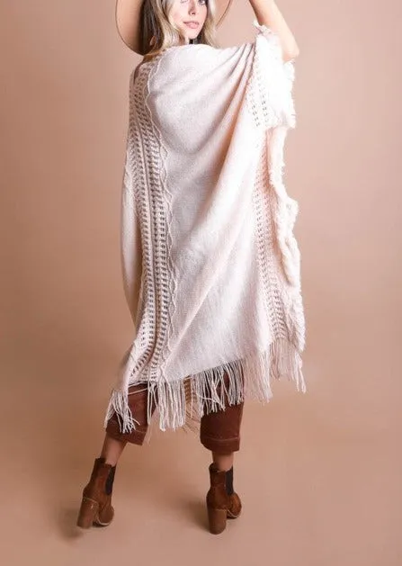 Bohemian Flowy Ruana sold by Evercado product image thumbnail 3