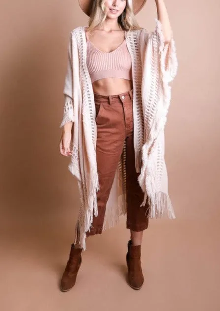 Bohemian Flowy Ruana sold by Evercado product image thumbnail 2