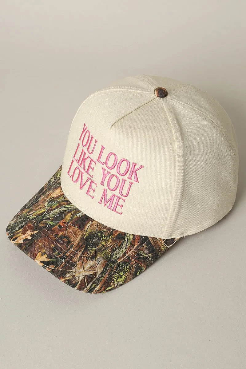 You Look Like You Love Me Camo Trucker Hat sold by Evercado product image thumbnail 3