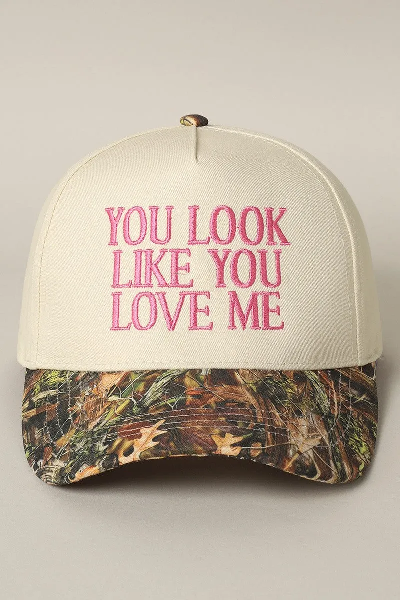 You Look Like You Love Me Camo Trucker Hat sold by Evercado