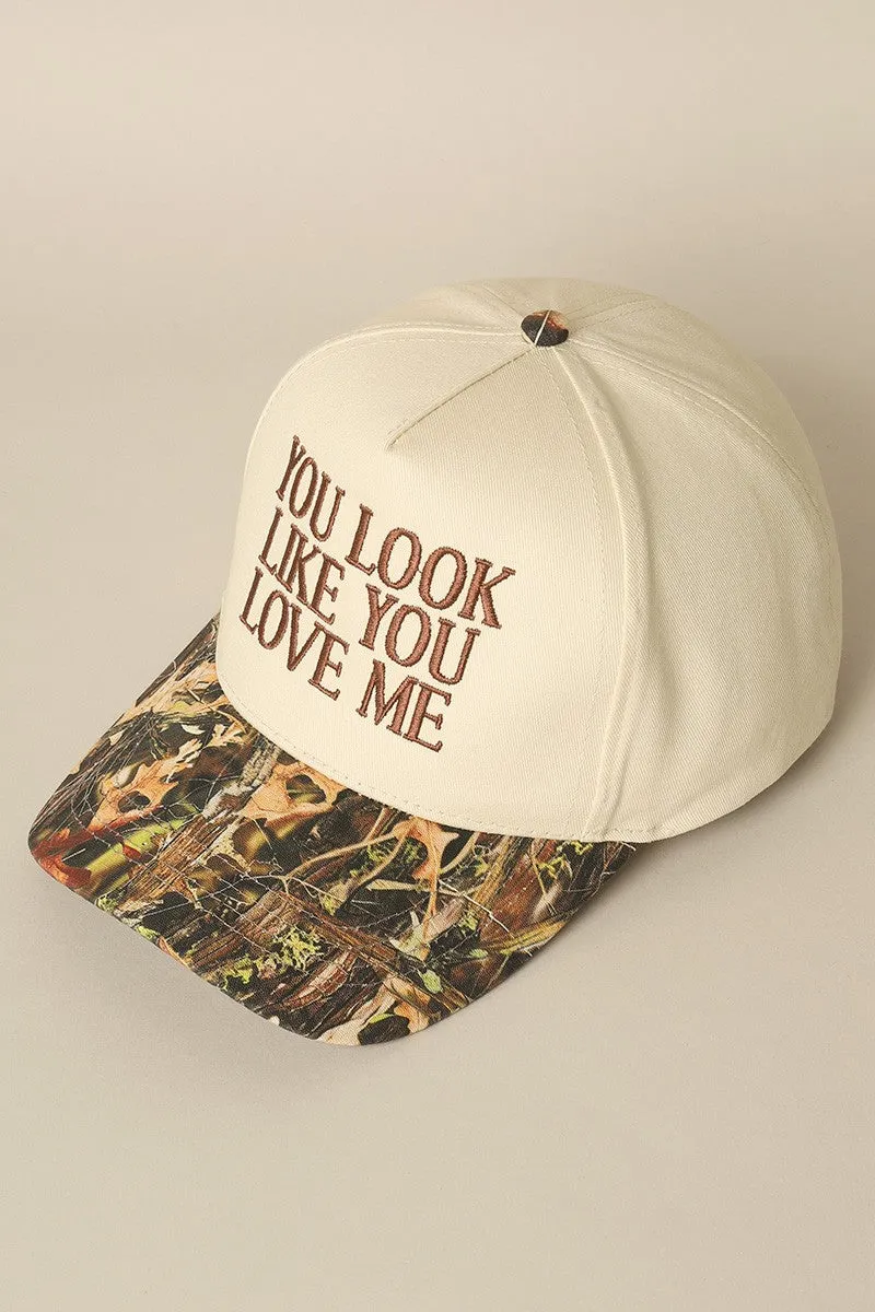 You Look Like You Love Me Camo Trucker Hat sold by Evercado product image thumbnail 5